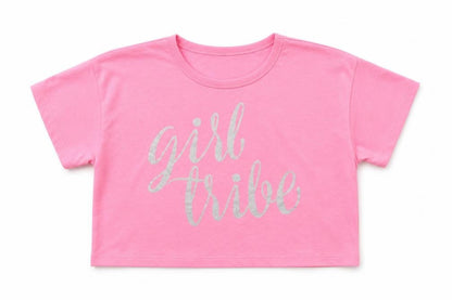 Front view of Pep&Co girls’ pink basic t-shirt, size 9-10, years