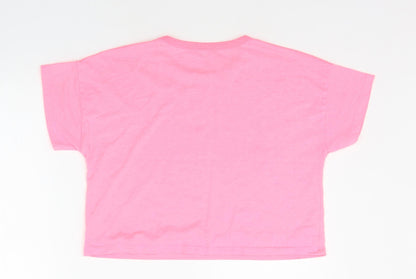 pep&CO Girls Pink   Basic T-Shirt Size 9-10 Years