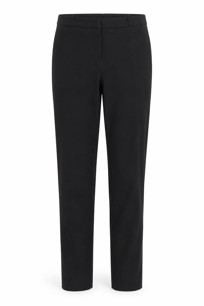 Front view of New Look women’s black trousers, size UK 10, 26-inch leg