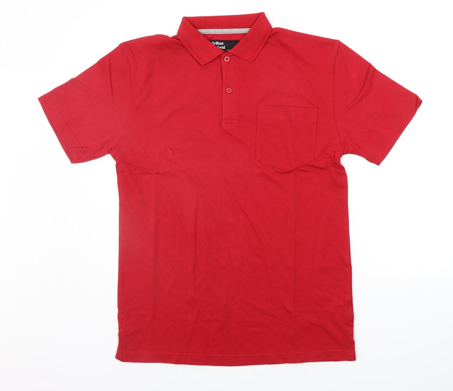 Urban Revival Mens Red    Polo Size M