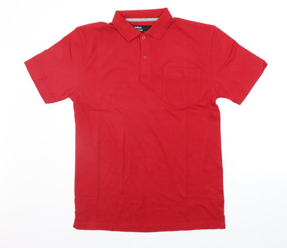 Urban Revival Mens Red    Polo Size M