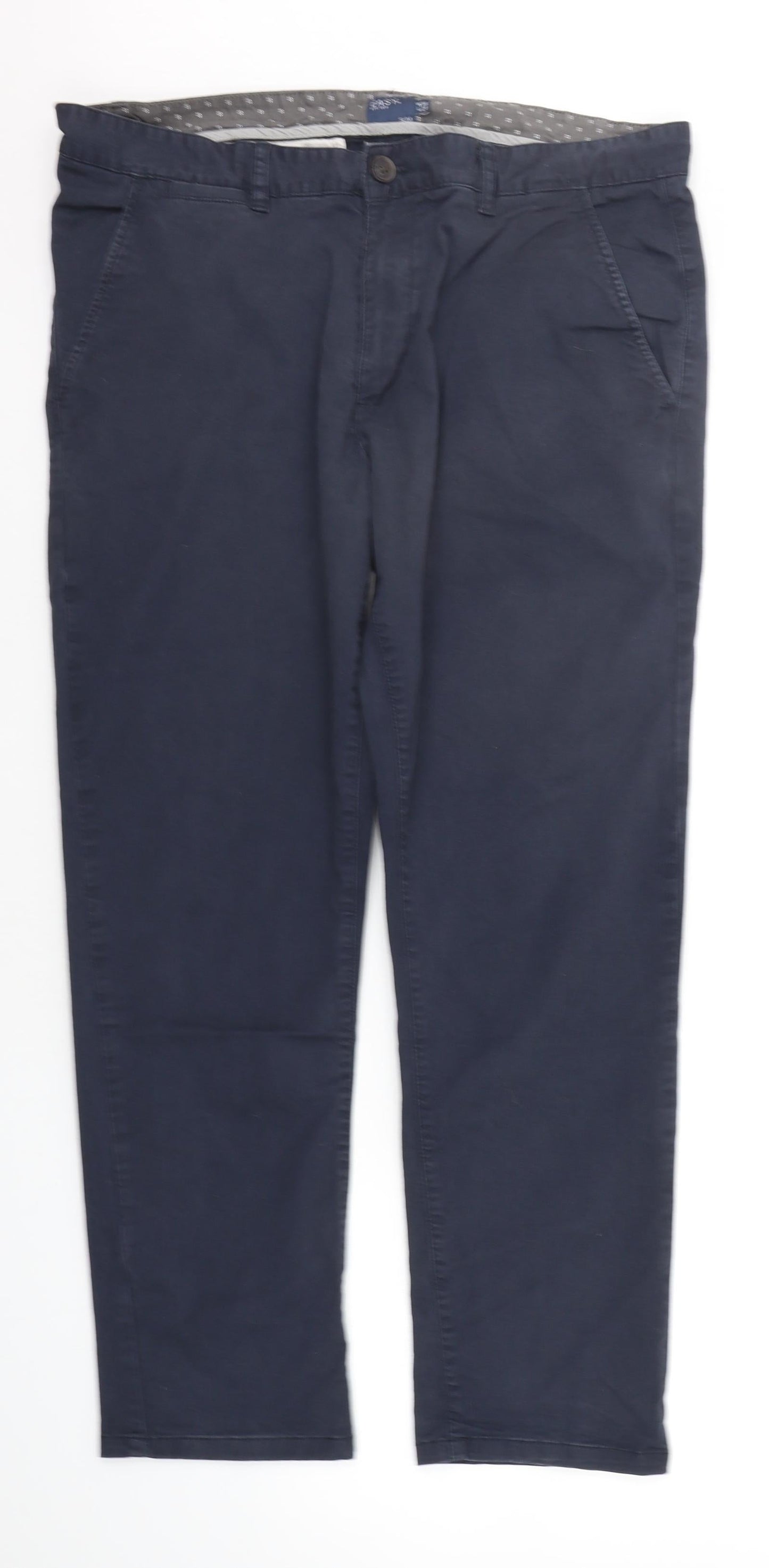 Womens UK Size 38 in Marks and Spencer Extra-Slim Fit  Blue Trousers