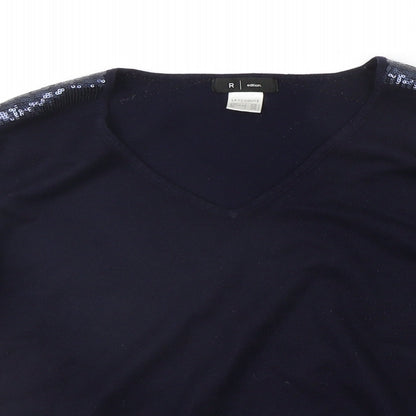 Womens UK Size 18 R Edition Blue Pullover Jumper