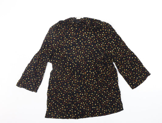 Womens UK Size 6 H&M Black Basic Blouse