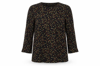Womens UK Size 6 H&M Black Basic Blouse