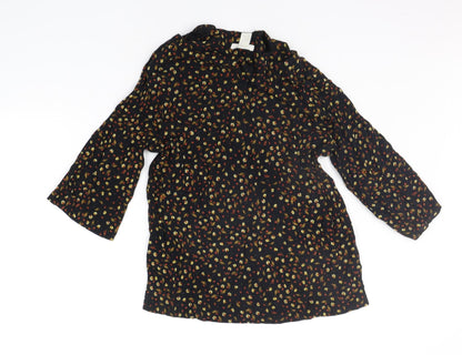 Womens UK Size 6 H&M Black Basic Blouse