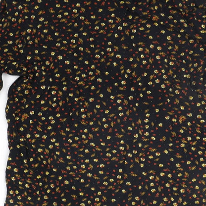 Womens UK Size 6 H&M Black Basic Blouse