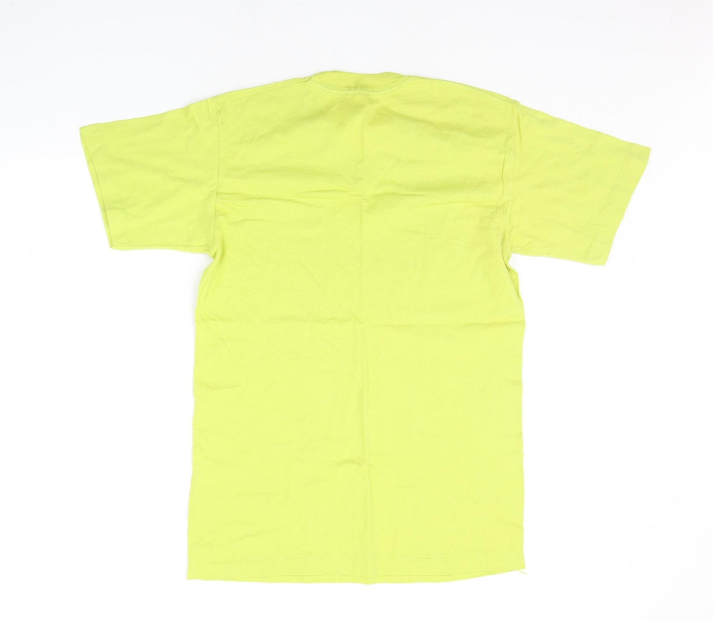 Mens UK Size M Fruit of the Loom Yellow  T-Shirt