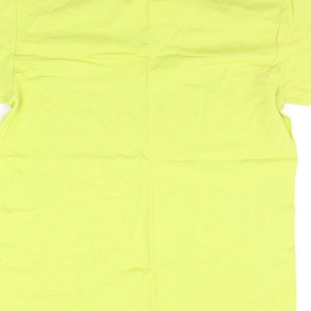 Mens UK Size M Fruit of the Loom Yellow  T-Shirt