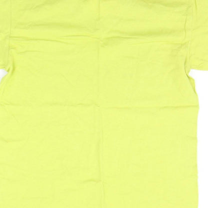 Mens UK Size M Fruit of the Loom Yellow  T-Shirt