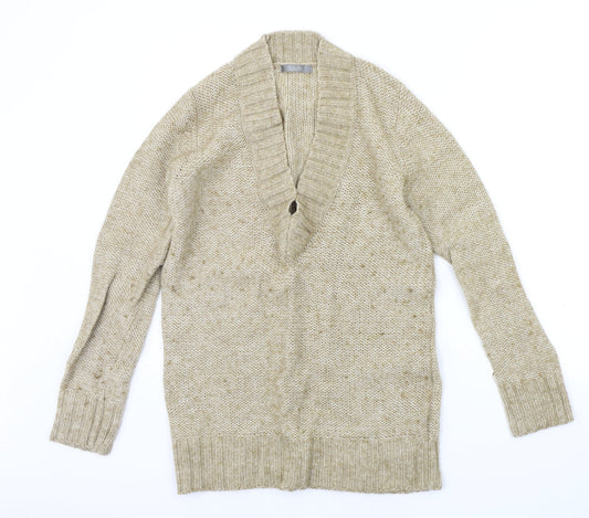 Womens UK Size 12 South Beige Pullover Jumper