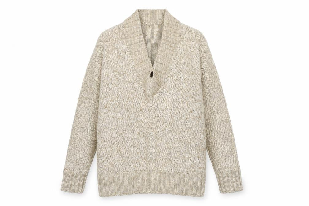 Womens UK Size 12 South Beige Pullover Jumper