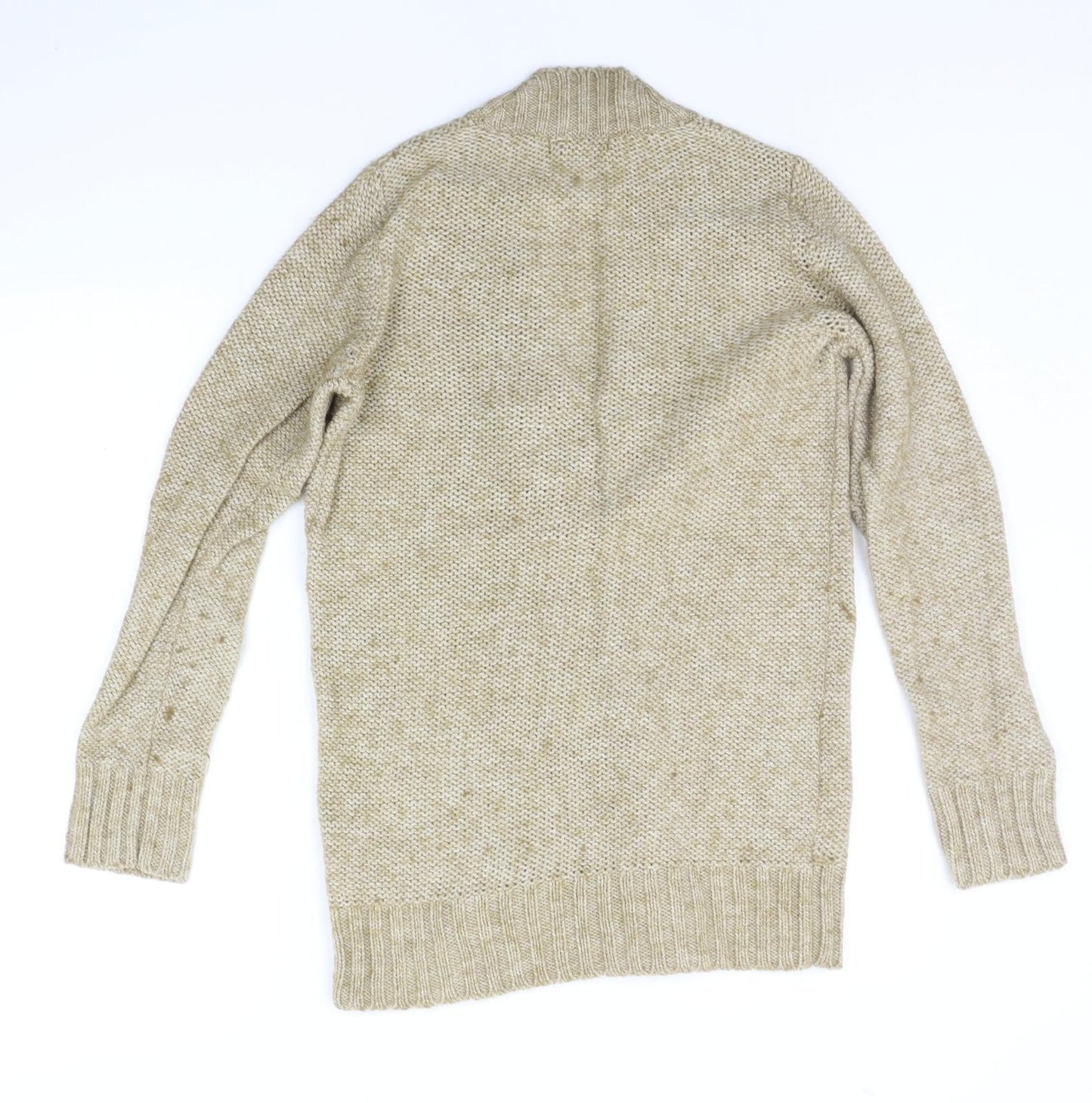Womens UK Size 12 South Beige Pullover Jumper