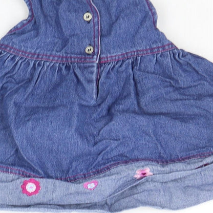 Cherokee Baby Blue Floral  A-Line  Size 3-6 Months