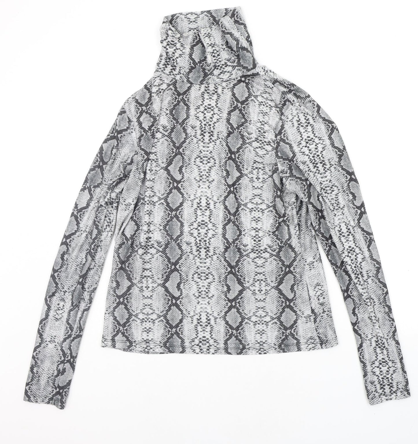 Primark Womens Grey Animal Print  Pullover Jumper Size L