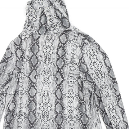 Primark Womens Grey Animal Print  Pullover Jumper Size L