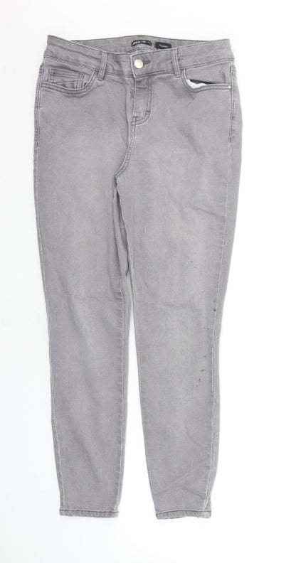 TU Womens Grey   Straight Jeans Size 10 L25 in