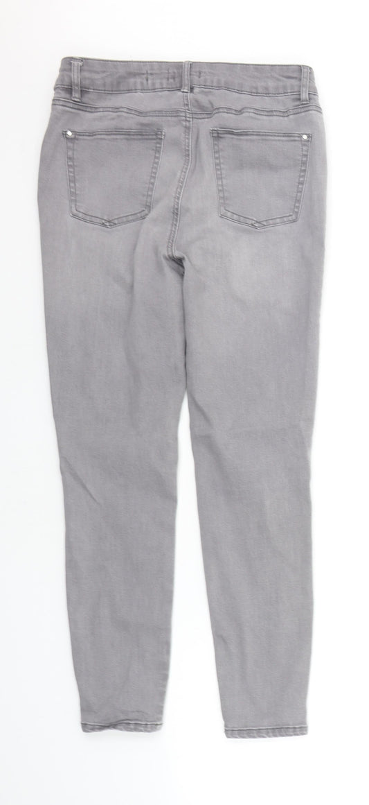 TU Womens Grey   Straight Jeans Size 10 L25 in