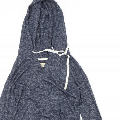 Hollister Womens Blue Houndstooth  Pullover Hoodie Size XS