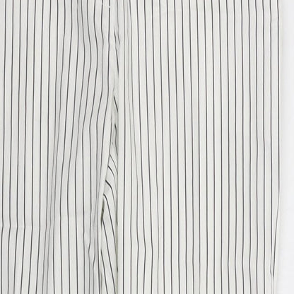 Womens UK Size 12 camaieu Regular Fit  White Trousers
