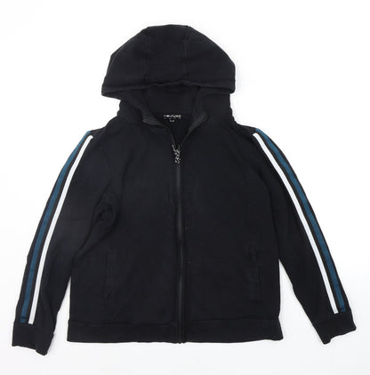 SOULEXE Boys Black Striped  Jacket  Size M