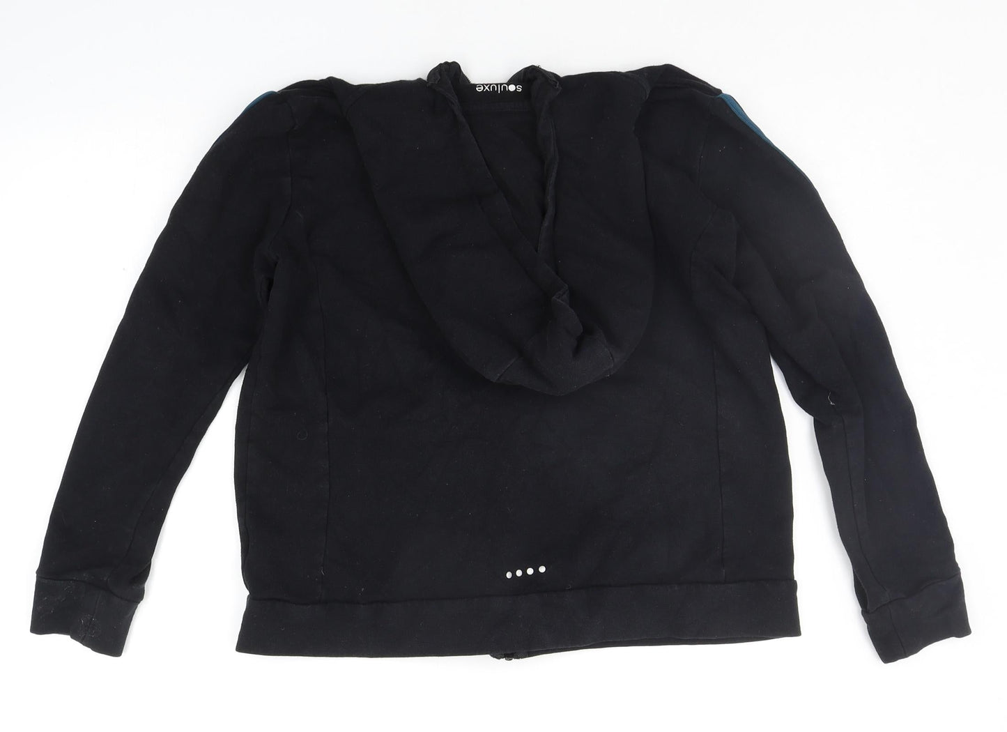 SOULEXE Boys Black Striped  Jacket  Size M