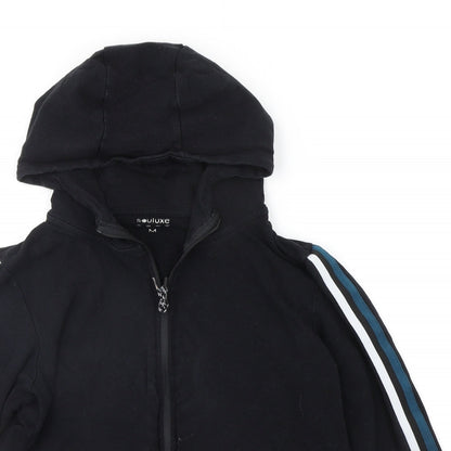 SOULEXE Boys Black Striped  Jacket  Size M