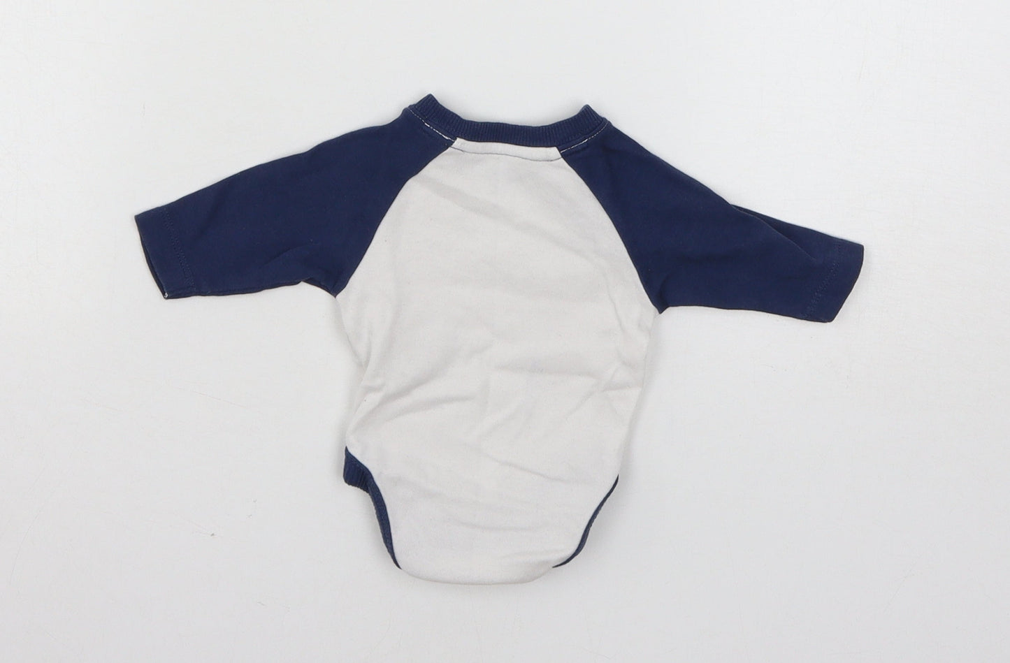 Mothercare Baby White  Jersey Babygrow One-Piece Size Newborn  - Go