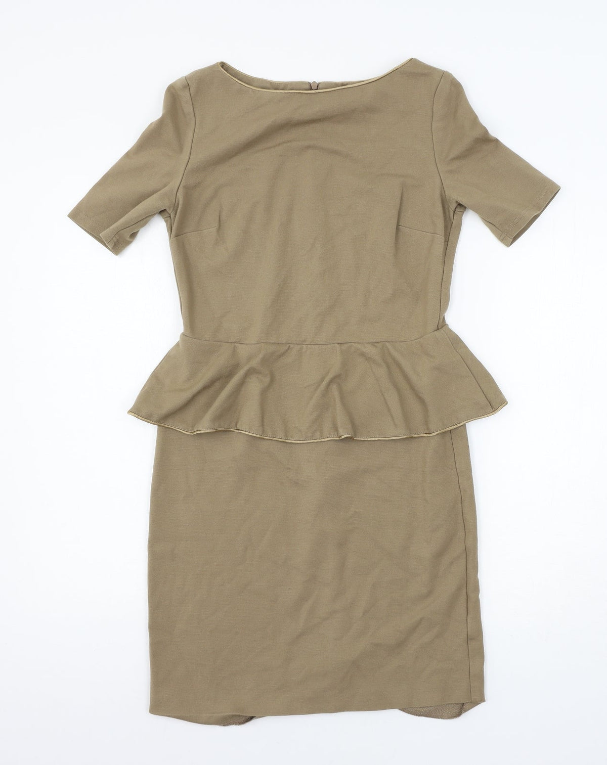 Additional front view of Envy women’s brown jersey shift, size M