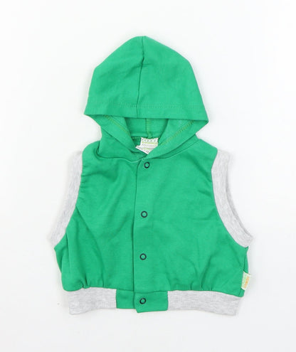 Additional front view of Lino boys’ green jacket, size 6-9, months