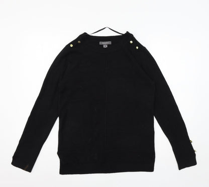 Primark Womens Black  Knit Pullover Jumper Size 6