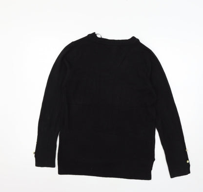 Primark Womens Black  Knit Pullover Jumper Size 6