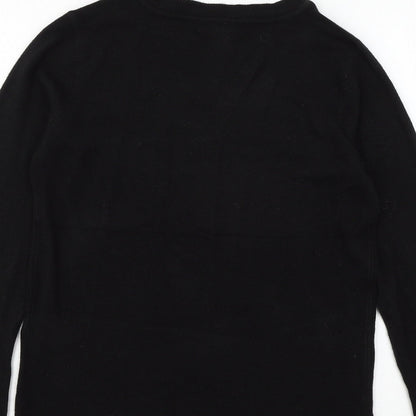 Primark Womens Black  Knit Pullover Jumper Size 6