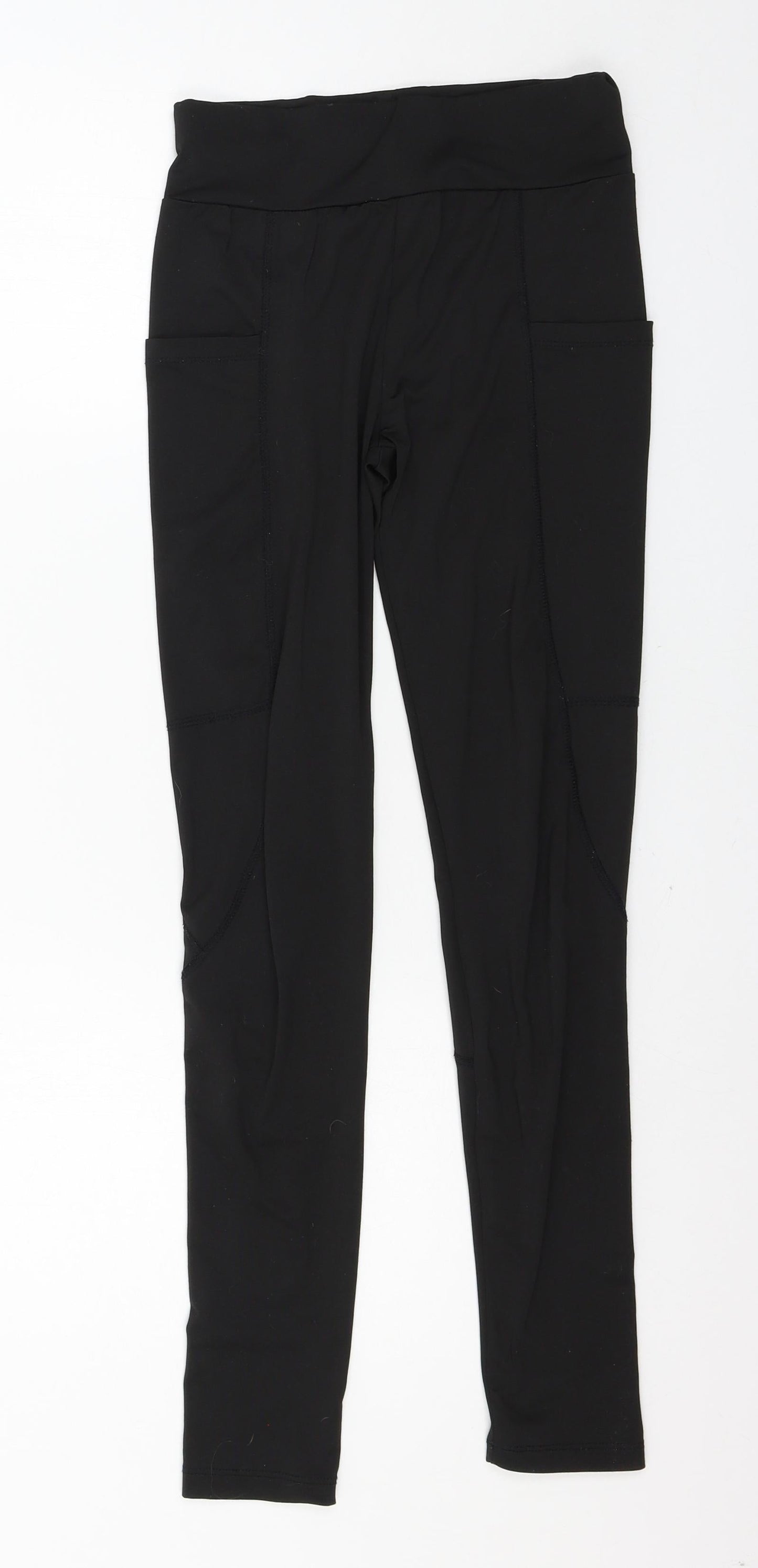 SheIn Womens Black  Jersey Capri Leggings Size XS L26 in