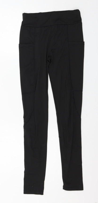 SheIn Womens Black  Jersey Capri Leggings Size XS L26 in