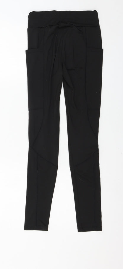 SheIn Womens Black  Jersey Capri Leggings Size XS L26 in