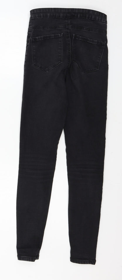 Denim & Co. Womens Grey  Denim Skinny Jeans Size 8 L27 in