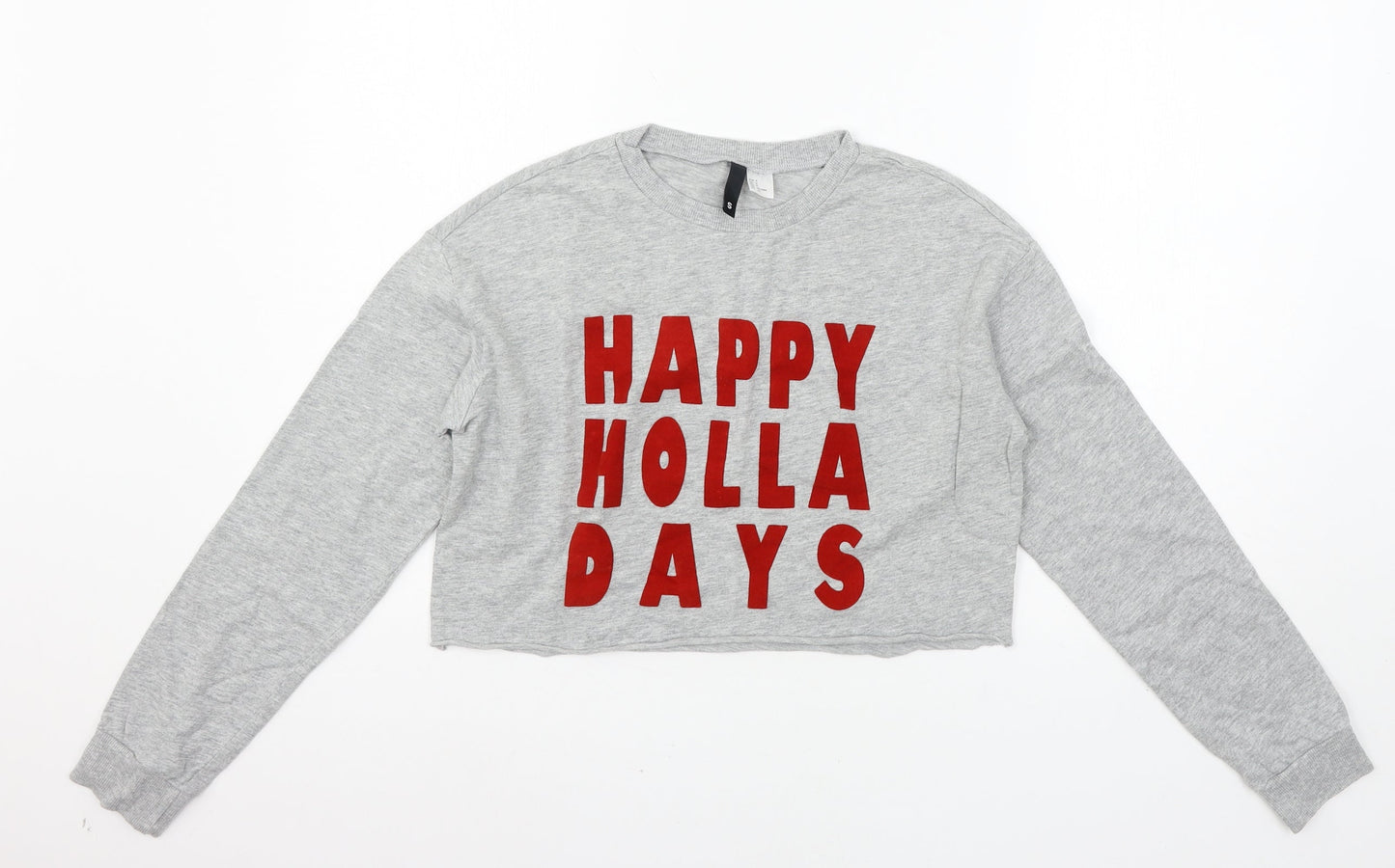 Womens UK Size S Divided by H&M Grey Pullover Sweatshirt