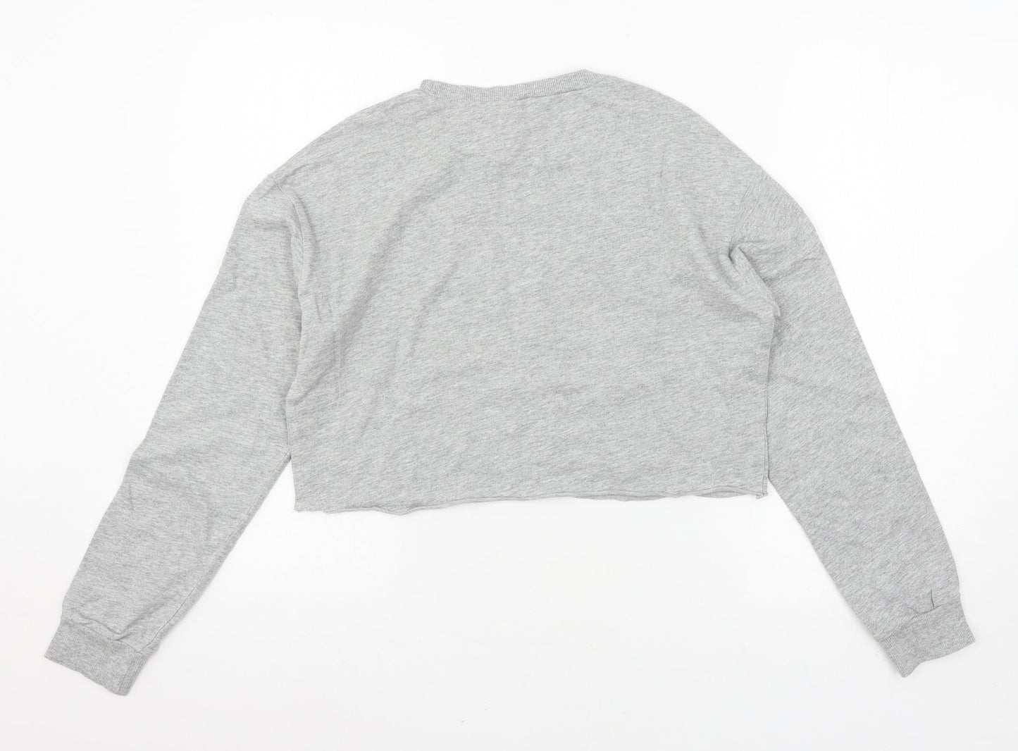 Womens UK Size S Divided by H&M Grey Pullover Sweatshirt