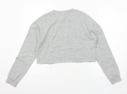 Womens UK Size S Divided by H&M Grey Pullover Sweatshirt