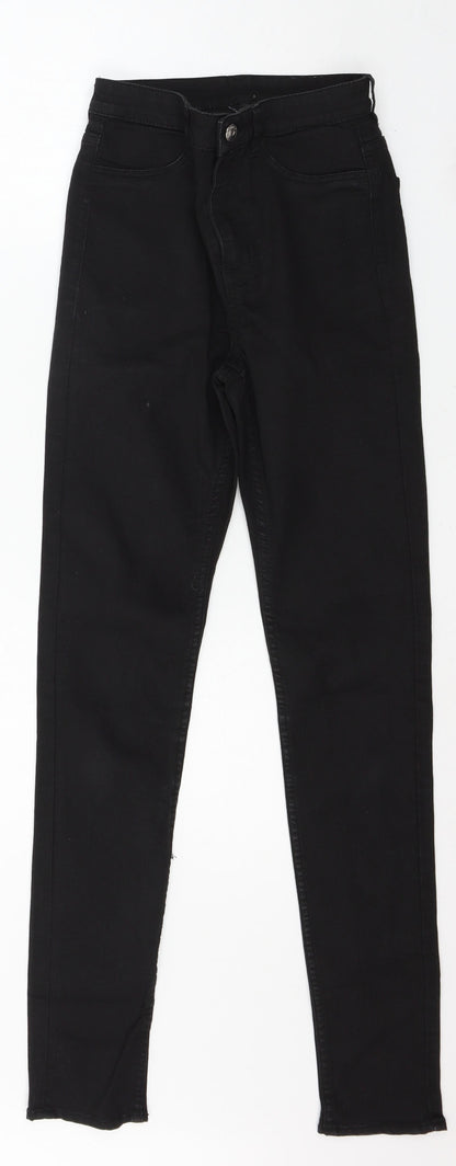 Divided by H&M Womens Black  Denim Skinny Jeans Size 6 L29 in