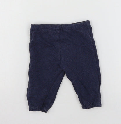 Preworn Baby Blue  Jersey Jogger Trousers Size 0-3 Months