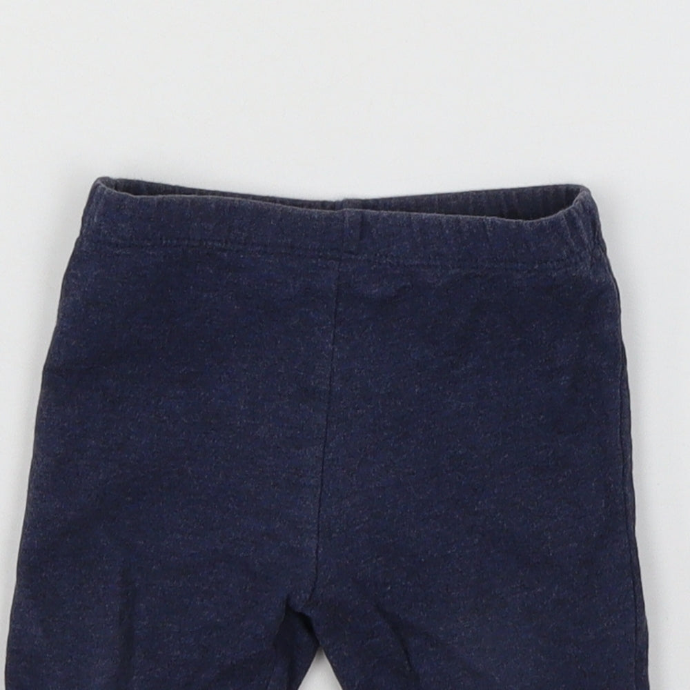 Preworn Baby Blue  Jersey Jogger Trousers Size 0-3 Months
