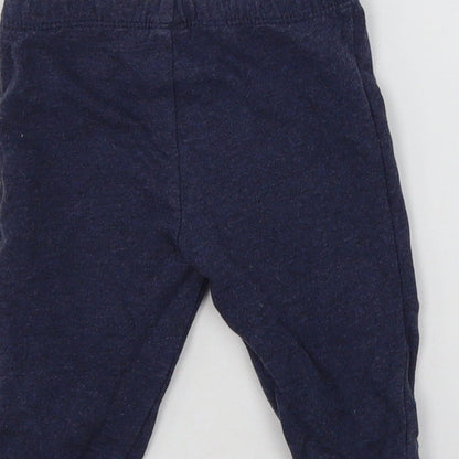 Preworn Baby Blue  Jersey Jogger Trousers Size 0-3 Months