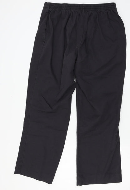 Womens UK Size 18 Preworn Regular Fit Cropped Grey Trousers