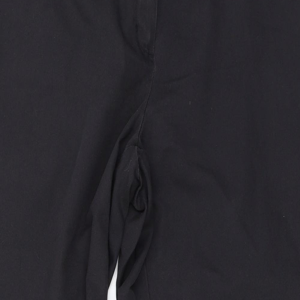 Womens UK Size 18 Preworn Regular Fit Cropped Grey Trousers