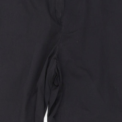 Womens UK Size 18 Preworn Regular Fit Cropped Grey Trousers