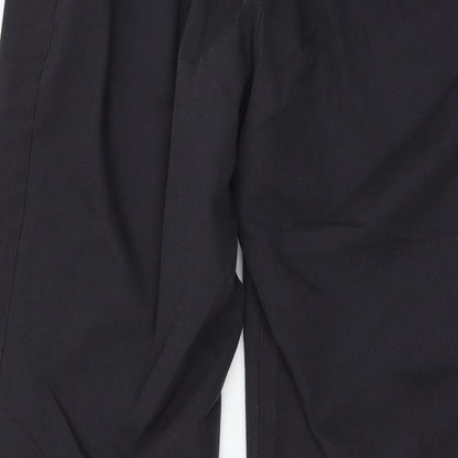 Womens UK Size 18 Preworn Regular Fit Cropped Grey Trousers