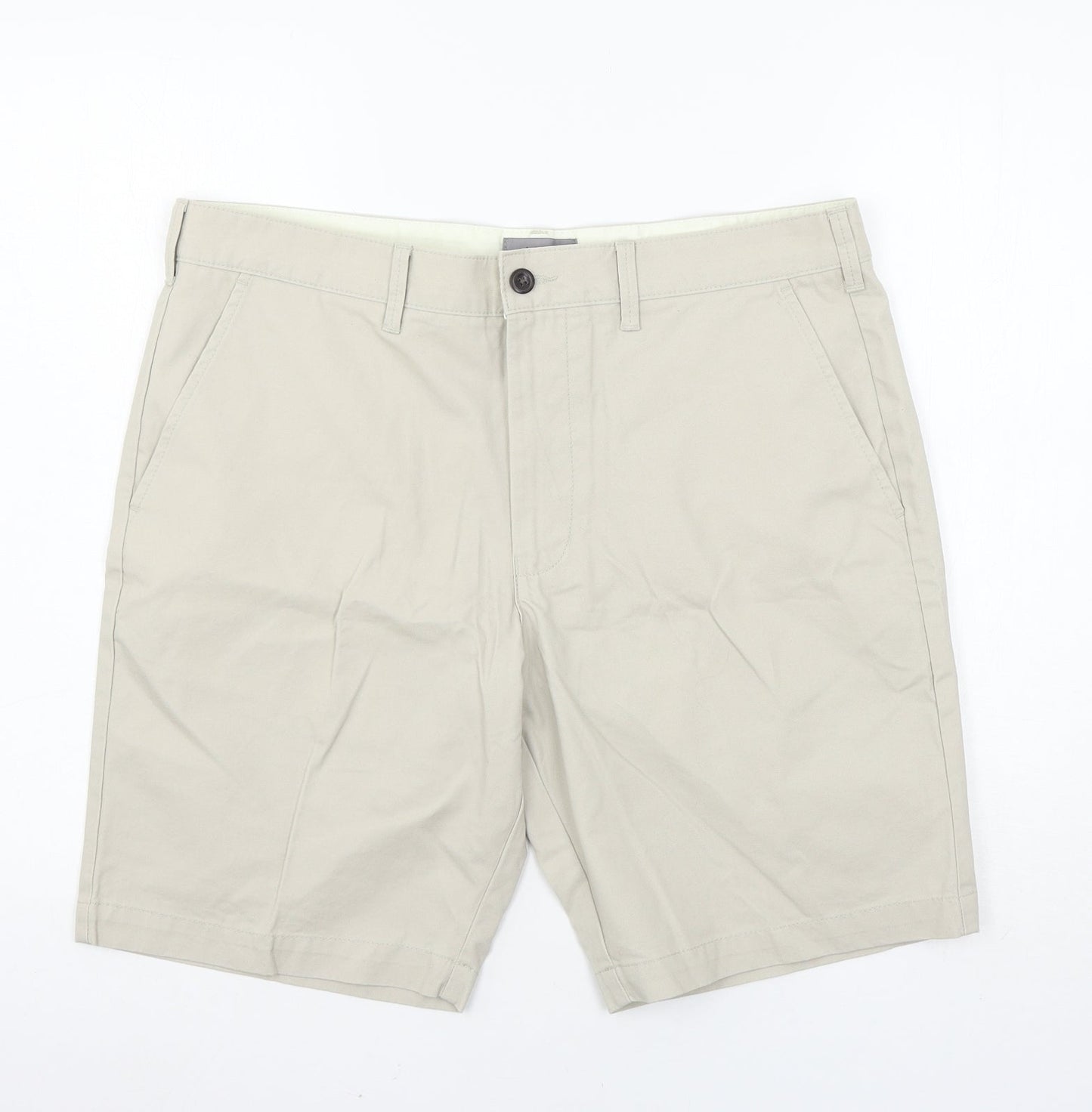 Marks and Spencer Womens Grey   Chino Shorts Size 34 in