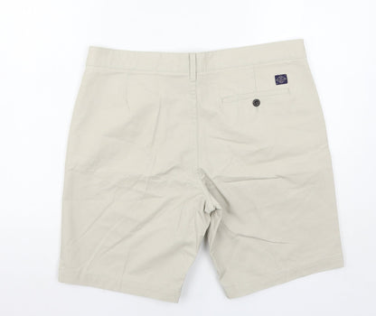 Marks and Spencer Womens Grey   Chino Shorts Size 34 in